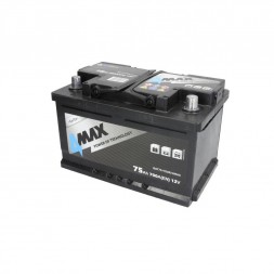 Acumulator 4MAX 12V 75Ah/700A (R+ Borna Standard) 278x175x175 B13 - flansa de montare 10.5 mm (Pornire)-best deals