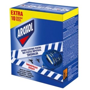 Aparat Electric Aroxol pt Pastile Impotriva Tantarilor+10 pastile