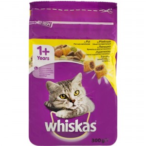 Hrana uscata pentru pisici Whiskas, Pui, 300g
