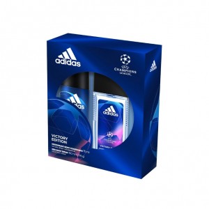 Set Adidas UEFA Victory Edition, Barbati: Deodorant Natural Spray, 75 ml + Deodorant Spray, 150 ml-best deals